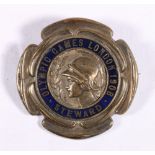 London Olympic Games 1908 stewards breast badge made by Vaughton of Birmingham CONDITION REPORT: The