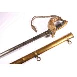 Victorian Scottish field officers sword,