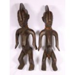 Pair of standing figures possible Yoruba