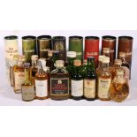 Collection of 45 whisky miniatures inclu