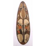 Sepik River mask with painted geometric