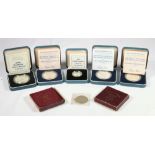 Five Royal Mint United Kingdom silver pr