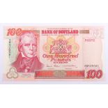 Bank of Scotland 100 pound banknote AB52