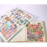 World stamp collection in two folders ge