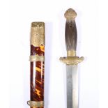 20th century Chinese short sword having