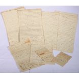Folder containing several manuscript she