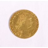 United Kingdom George III (1760-1820) gold guinea fifth bust 1785 S.3728, raised mark in obverse
