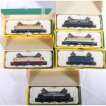 Six Minitrix electric N Gauge model rail