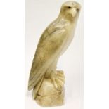 Alabaster model of a hawk, 31cm high.