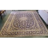 Persian blue ground rug, 420cm x 295cm..