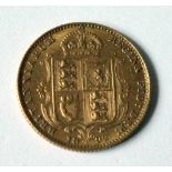 Half sovereign, 1892.