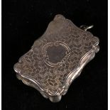 Victorian silver vinaigrette, maker DP,