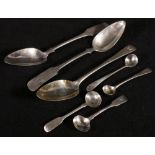 Silver table spoon c 1809, two others,
