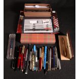 Collection of Vintage pens including Mont Blanc 22, Dunhil, Cross, Parker and others
Provenance