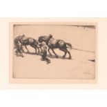 ROBERT SARGENT AUSTIN (1895-1973) ARR
The Tow Rope
Dry point etching,