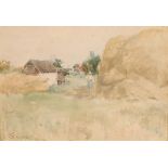 EDWIN SHERWOOD CALVERT (1844 - 1898)
Summertime, Barbizon
Signed, watercolour,