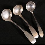 Silver toddy ladle, fiddle pattern by Alexander Cameron Dundee (C, thistle, pot of lilies,