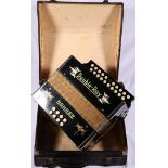 Hohner Double-Ray melodian in case