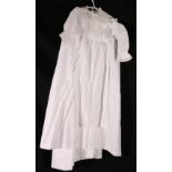 Four cotton Victorian / Edwardian cotton robes with pintuck detail to front