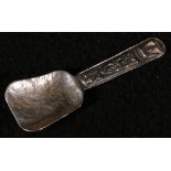 Celtic Arts Iona, Sterling silver caddy spoon,