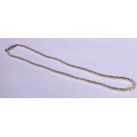 Art Deco cultured pearl necklace with diamond set platinum bow shaped clasp,