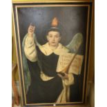 19th CENTURY SPANISH SCHOOL
Saint Vincent Ferrer as a Dominican Friar with wings and holding a