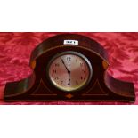 Small Edwardian eight day mantel clock,