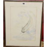 C CARSTAIRS
Lamprey Eel
Signed and dated 89, watercolour, 32.