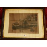 Etching by Johnstone after Hardie, A Royal Decoration,