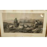 19th steel engraving after Andsell, Going to Market, engraved by C G Lewis,