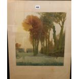 AFTER LATENAY
Avenue in formal gardens
Aquatint
signed in pencil,