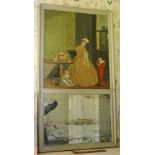 19TH CENTURY ITALIAN SCHOOL
Painted scene of a Mother and  Children in an interior
Oil on canvas,