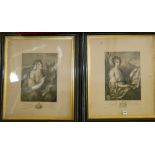 Seydelmann after Hamilton 
La Peinture 
Steel engraving
and another La Poesie 56cm x 47cm