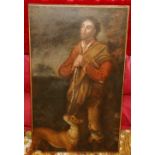 FOLLOWER OF THOMAS BARKER OF BATH
Hunter and dog, late 18th century
Oil on canvas
77cm x 46cm