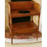 Regency mahogany washstand with tier below