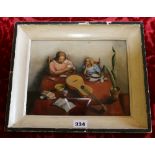 MARTHA RYTHER KANTOR (20th century)
Mother and daughter at a table
Signed and dated (19)43,