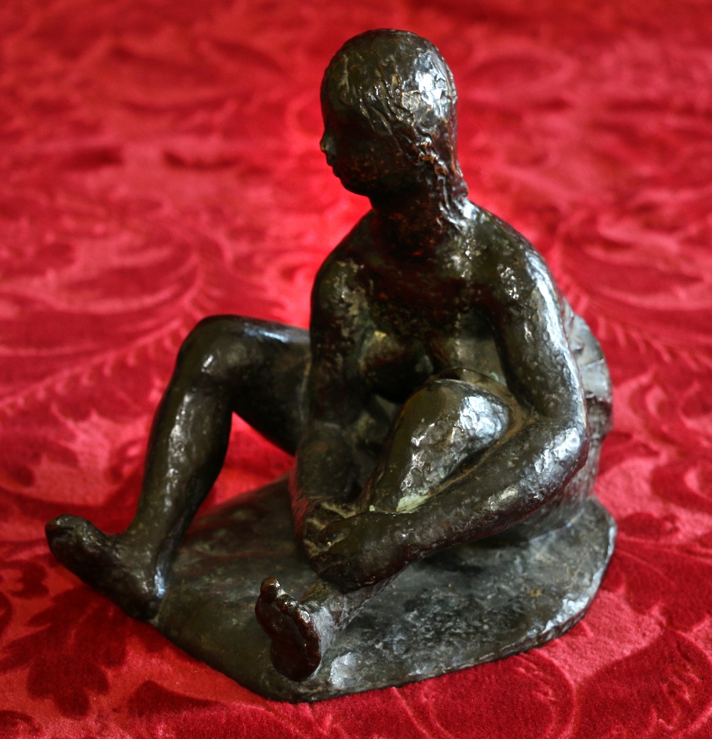 Robert Couturier (1905-2008) 
Seated woman bathing
Bronze, signed and numbered 9/10
19cm x 21cm