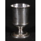 Silver goblet of campana shape, crested probably by John Robins, London 1818, 4.5 oz.