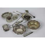 Three silver pin dishes Sheffield 1894,