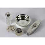 Five early 20th century silver items to