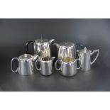 A four piece silver plated tea service c