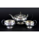 A Walker and Hall silver plated tea serv