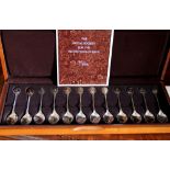 A cased set of twelve silver Royal Socie