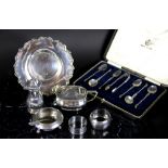 A selection of mixed silver, to include;