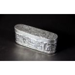 A Continental silver snuff box, 19th cen