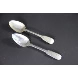 A Scottish provincial silver table spoon Andrew Davidson of Arbroath circa 1830, monogrammed 'W',