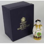 A Royal Worcester Mandarin candle snuffer - The Connoisseur Collection, in original box, 9.
