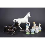 A Beswick horse 'Spirit of the Wind; with a Beswick pony;