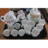 A Shelley china twelve piece part coffee set,