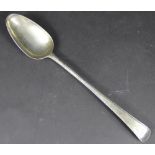 A silver Old English and feather pattern basting spoon, Hester Bateman, London c.